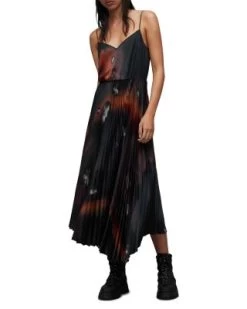 Leia Moonage 2-in-1 Pleated Dress & Sweater - ALLSAINTS