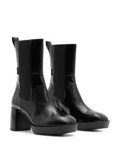 Women's Lottie Pull On Platform High Heel Boots - ALLSAINTS