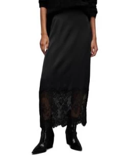 Floral Lace Midi Skirt - ALLSAINTS