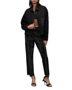 Nicky Cotton Sparkle Shacket - ALLSAINTS -Fashion Clothing AllSaints 13311132 fpx